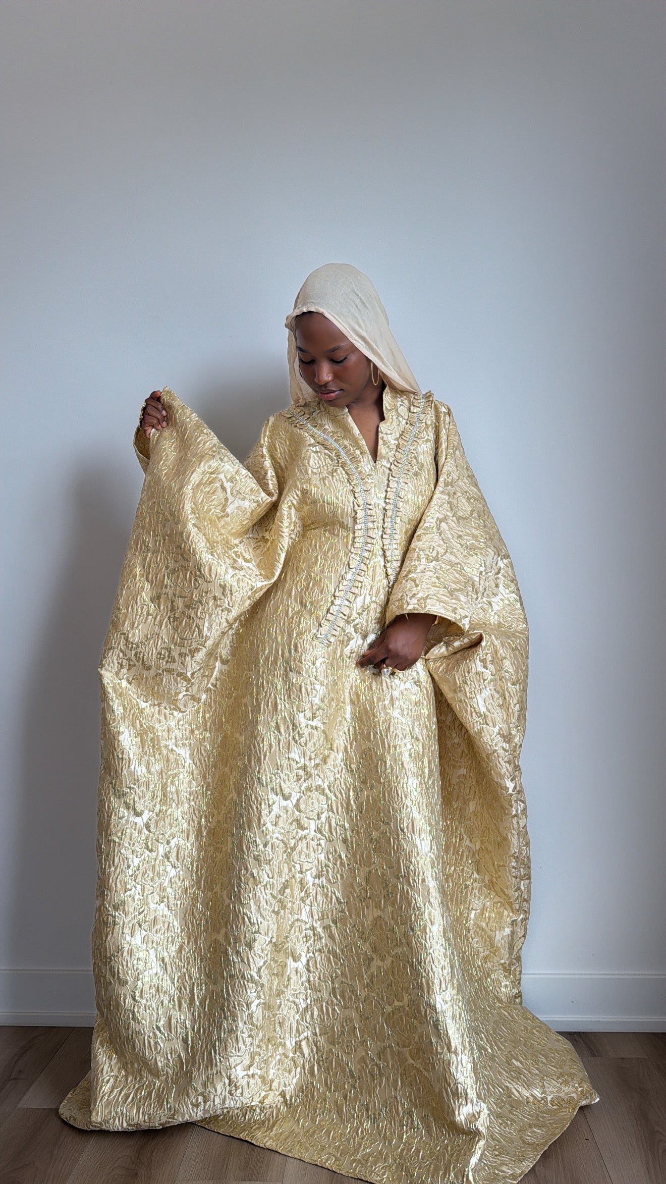 Boubou brocard doré